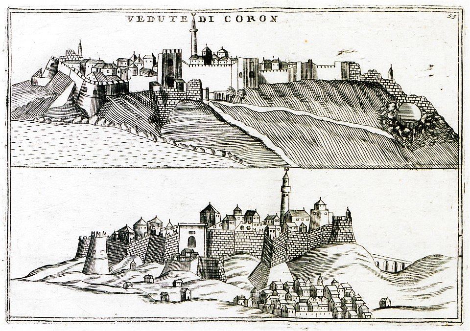 Vedute di Coron - Coronelli Vincenzo Maria - 1708