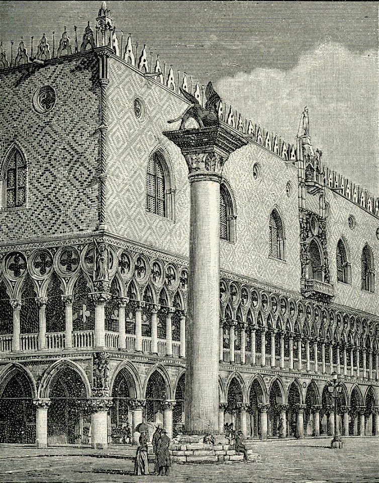Venezia facciata del palazzo Ducale