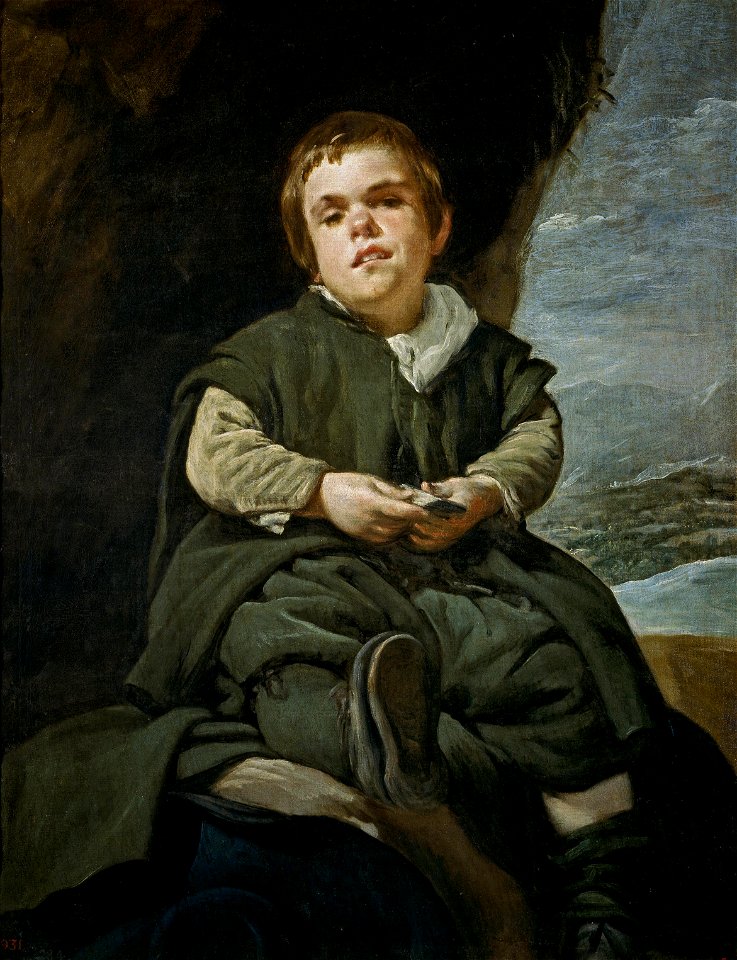 Velázquez - Francisco Lezcano, el Niño de Vallecas (Museo del Prado, 1643-45)