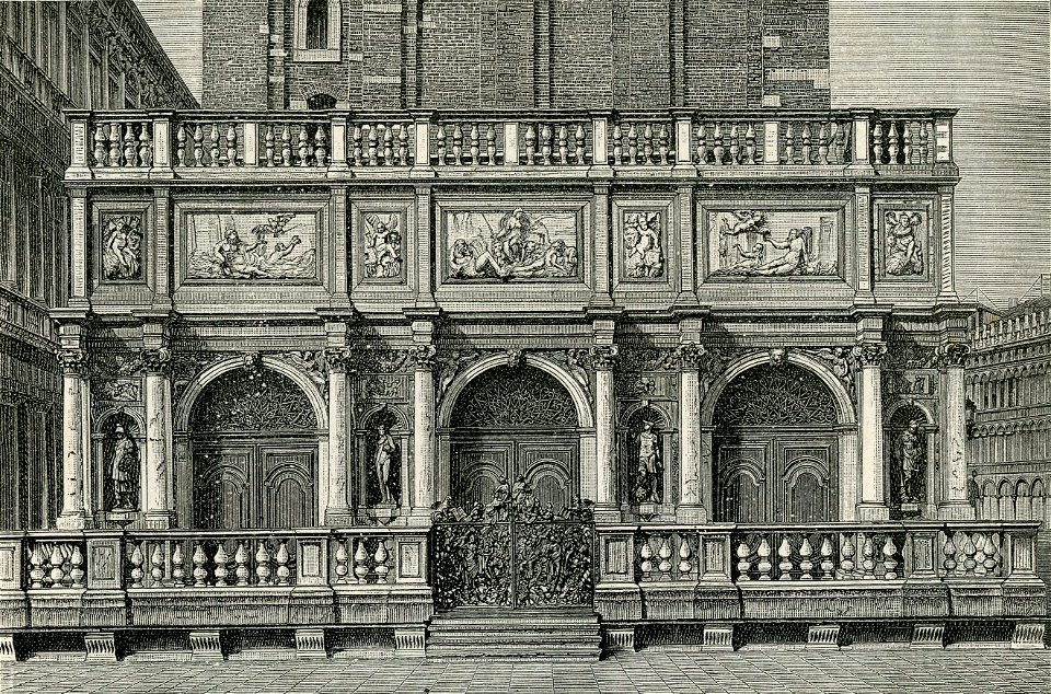 Venezia loggetta alla base del campanile di San Marco