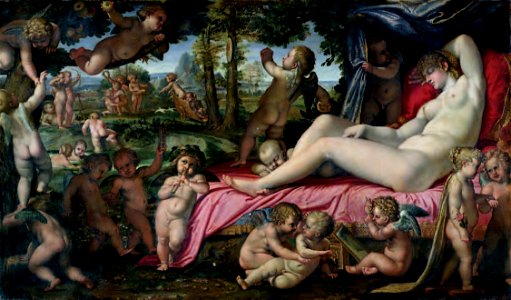 Venere dormiente con amorini - Annibale Carracci