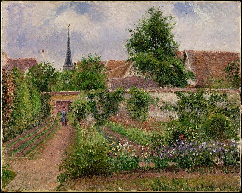 Vegetable Garden, Overcast Morning, Eragny