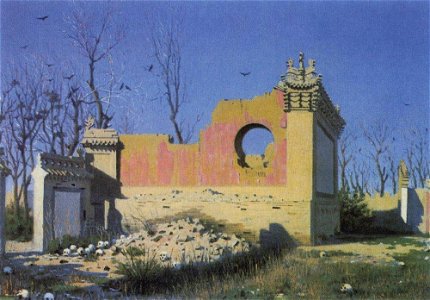 Vereshchagin-Ruins-of-the-Theater-in-Chuguchak. Free illustration for personal and commercial use.