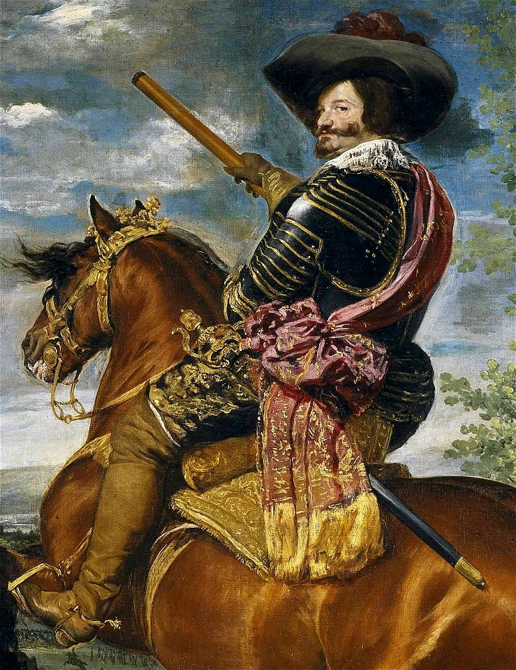 Velázquez - Conde Duque de Olivares (Museo del Prado, 1634-35) (détail)