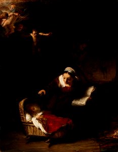 Venny Soldan-Brofeldt - Copy of Rembrandt´s painting The Holy Family - A I 504 - Finnish National Gallery