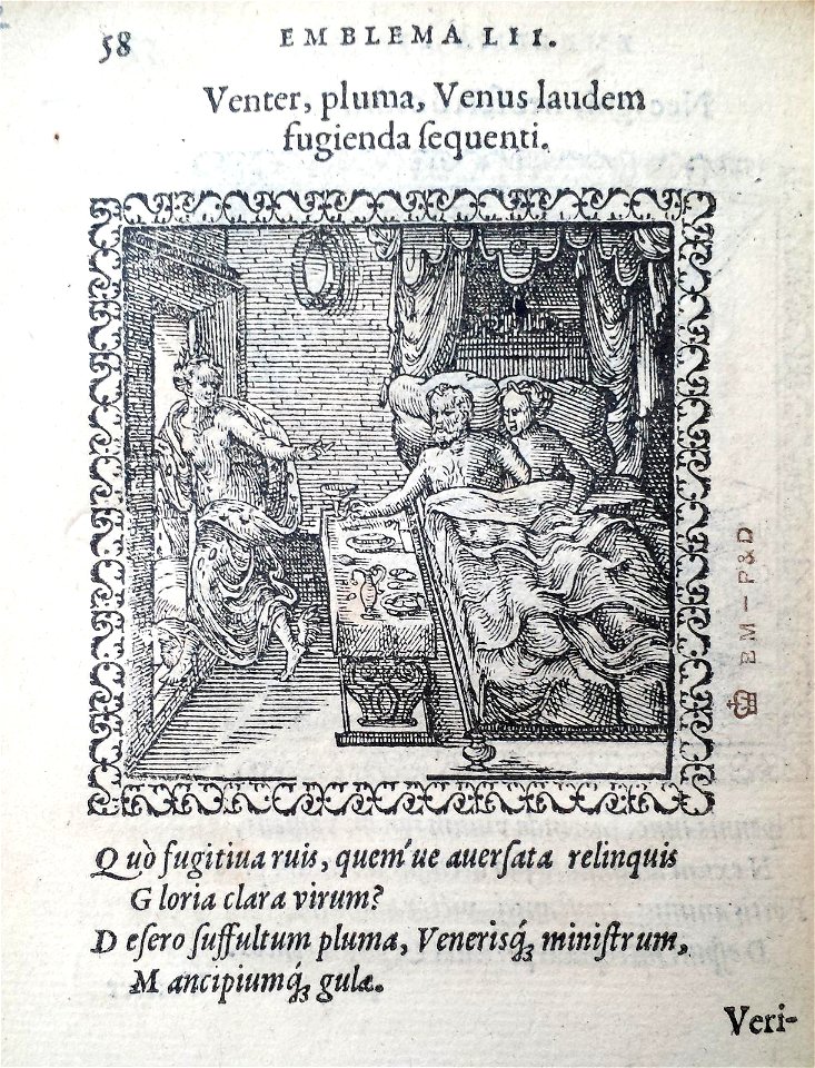 Venter, pluma, Venus laudem fugienda sequenti (BM 1972,U.11.52)