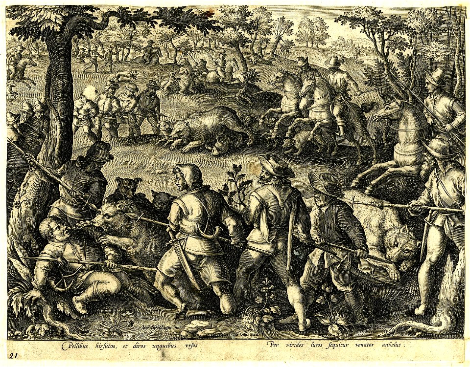Venationes Ferarum, Avium, Piscium (BM 1957,0413.89)