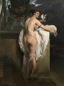 Venere che scherza con due colombe-Francesco Hayez