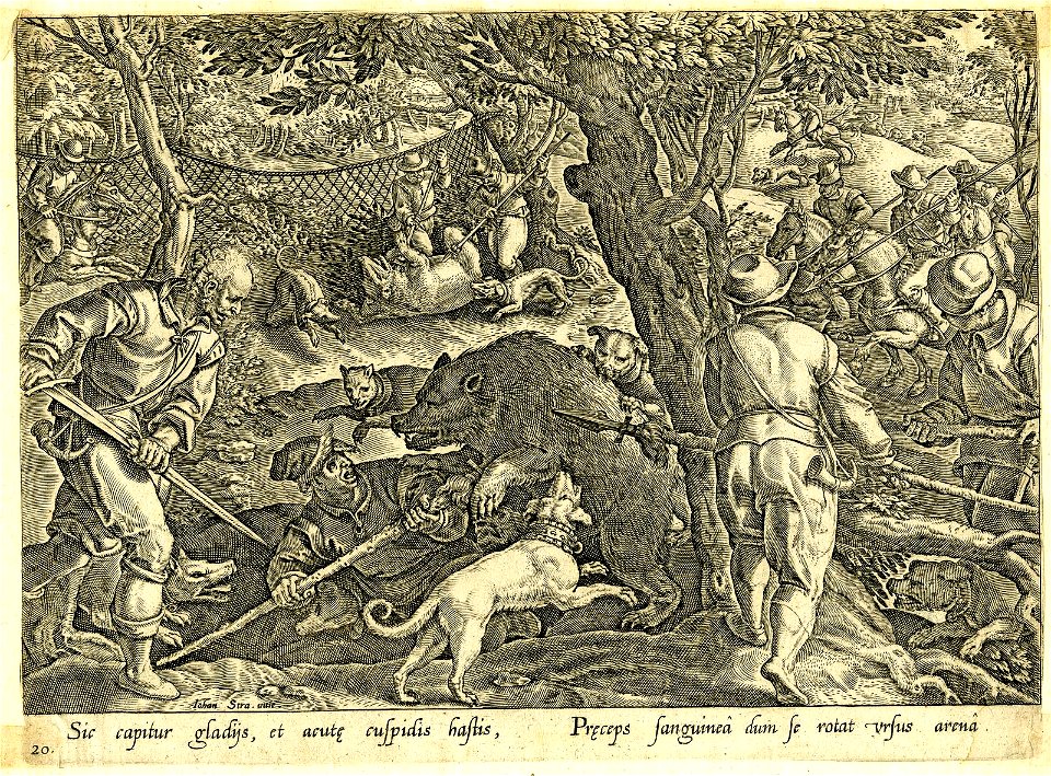 Venationes Ferarum, Avium, Piscium (BM 1957,0413.86 1)