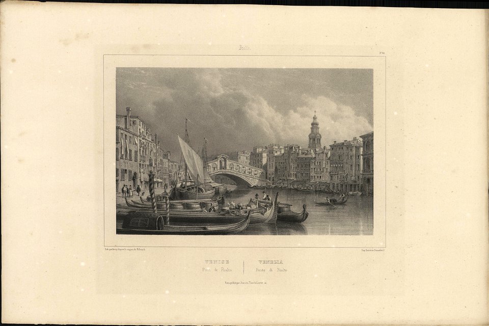 Venise Pont de Rialto, objectnr A 57889