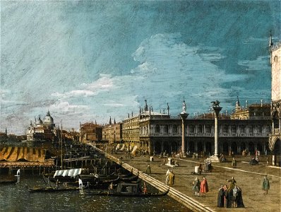 Venice, a View Along The Molo (Bellotto). Free illustration for personal and commercial use.
