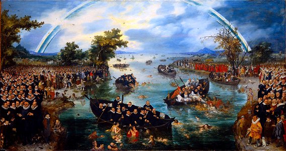 De zielenvisserij - Fishing for souls (Adriaen Pietersz. van de Venne)
