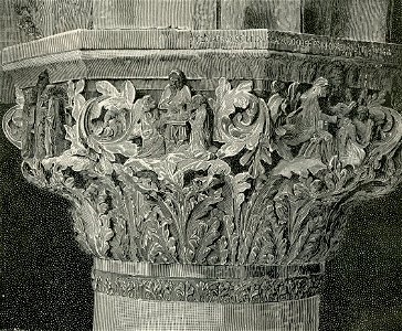 Venezia palazzo Ducale capitello rappresentante i più insigni sapienti dell Antichità