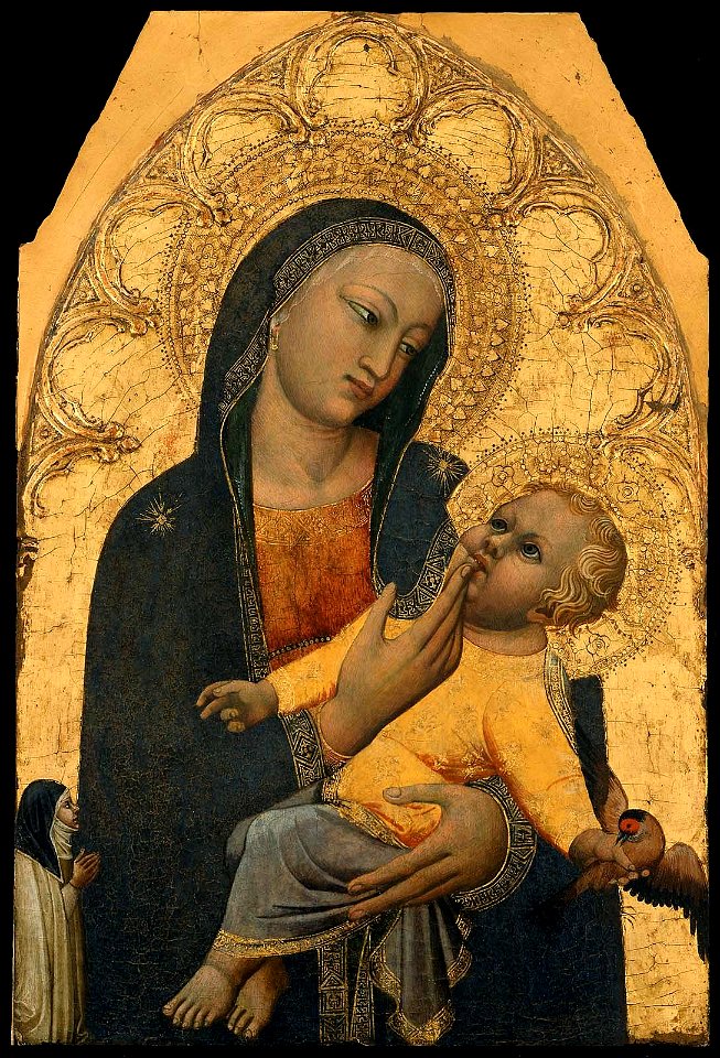 'Virgin and Child', tempera on panel painting by Antonio Veneziano, c. 1380, Museum of Fine Arts, Boston