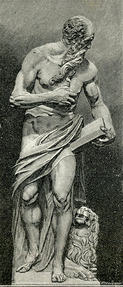 Venezia chiesa di S Maria dei Frari statua di San Girolamo