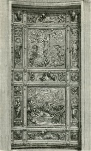 Venezia Basilica di S Marco porta in bronzo della Sagrestia
