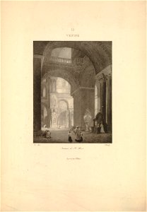 Venise - intérieur de St Marc (BM 1920,0420.100)