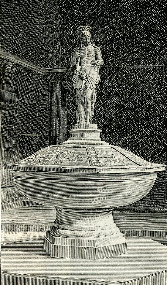 Venezia Basilica di S Marco fonte battesimale