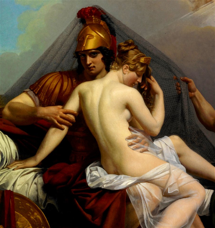 Venus and Mars (detail) Surprised by Vulcan - Guillemot Alexandre Charles