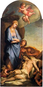 Vergine addolorata e cristo morto (antonio balestra)