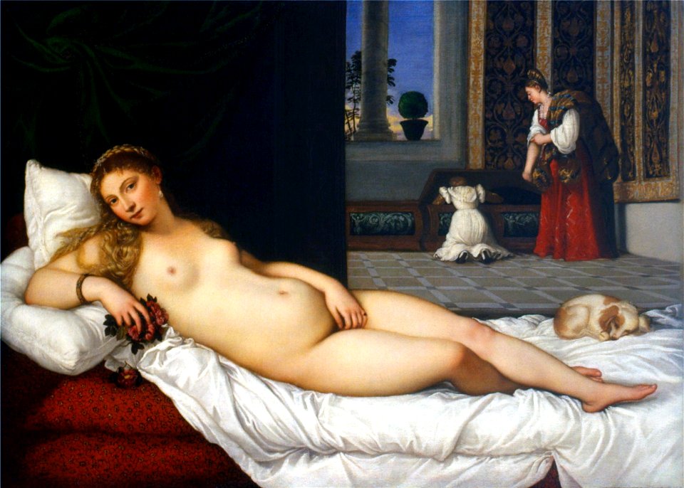 Venus de Urbino, por Tiziano