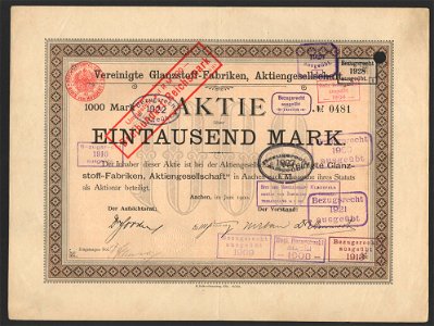 Vereinigte Glanzstoff-Fabriken 1900