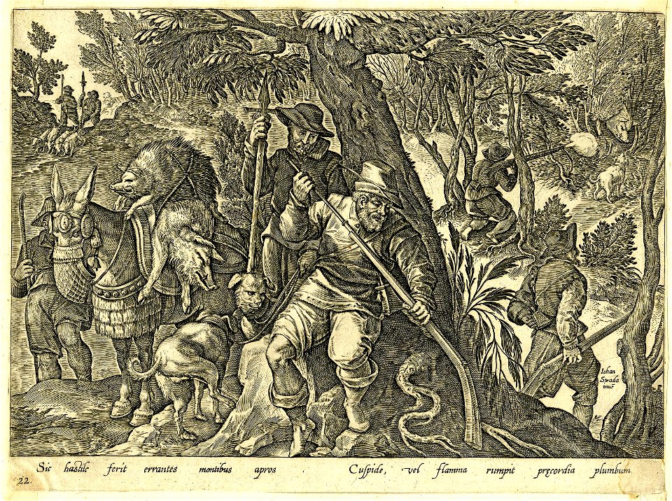 Venationes Ferarum, Avium, Piscium (BM 1957,0413.90)