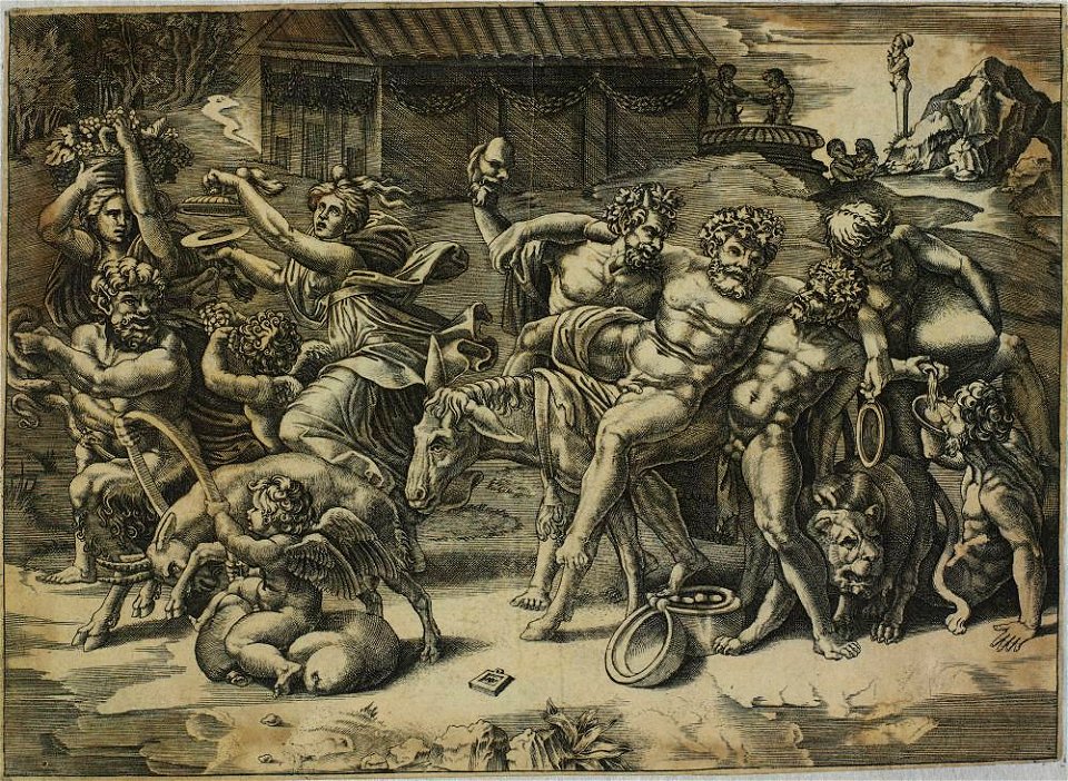 Agostino Veneziano - Marcha de Sileno