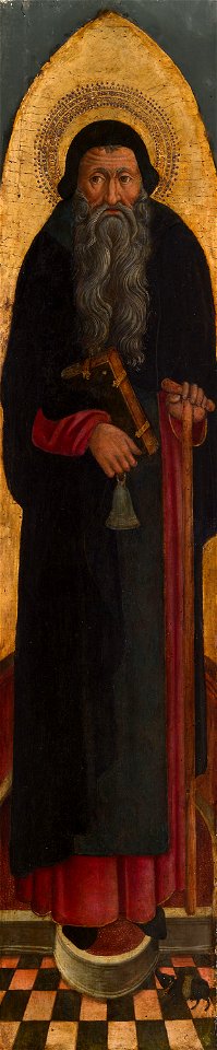 Venetian School - Saint Anthony Abbot from an Augustinian altarpiece - 1984.24f - Art Institute of Chicago