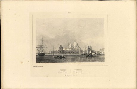 Venise La Douane et la Salute, objectnr A 57887
