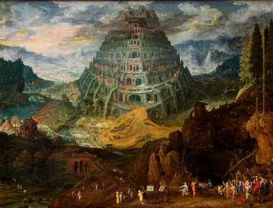 Kmska Tobias Verhaecht (1561–1631) en Jan Brueghel de Oude (1568-1625) - Toren van Babel 28-02-2010 14-02-24