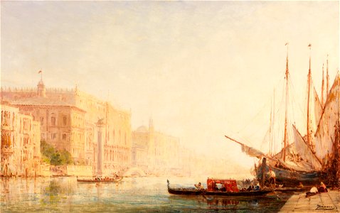 Venice- a Canal Scene P3512