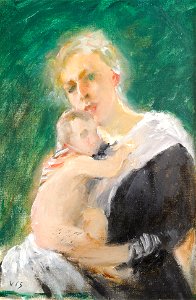 Venny Soldan-Brofeldt - Self-Portrait (Carrying a Child, 1890)