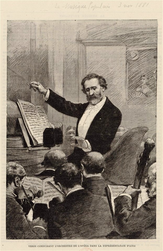 Verdi conducting Aida in Paris 1880 - Gallica