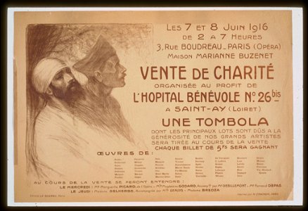 Vente de charité organisée au profit de l'hôpital bénévole . . . LCCN99613721