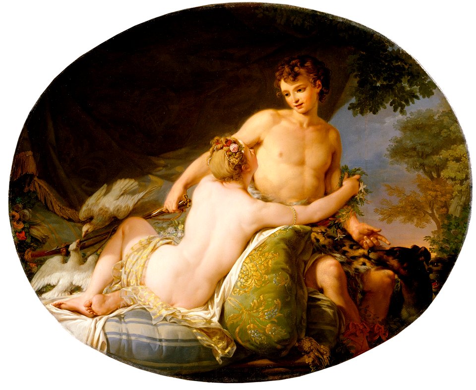 Venus and Adonis (Jean Hugues Taraval) - Nationalmuseum - 17891
