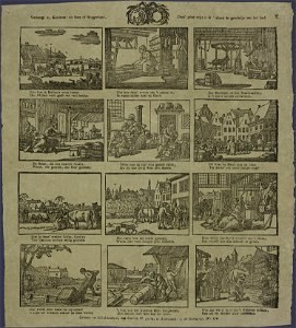 Verheugt u, kinderen! uit boer of burgerstand, Deez' print wijst u in 't rund de goudmijn van het land-Catchpenny print-SMC K 0143