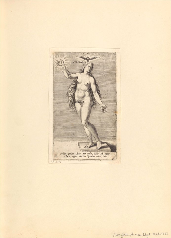 Veritas print by Philip Galle, S.IV 2873, Prints Department, Royal Library of Belgium