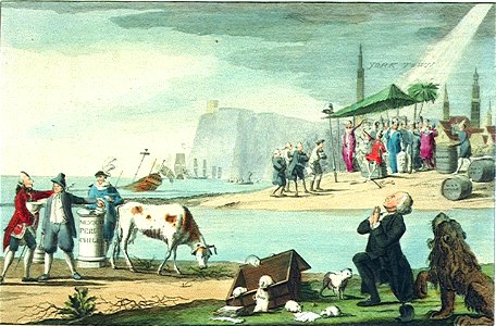 Verklaring der staatkundige print-verbeelding. Wegens de staat der Engelsche Natie in and Jaar 1778 (caricature) RMG PU4787
