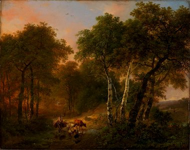 Eugène Verboeckhoven - Wood Landscape with Animals - NG.M.00222 - National Museum of Art, Architecture and Design