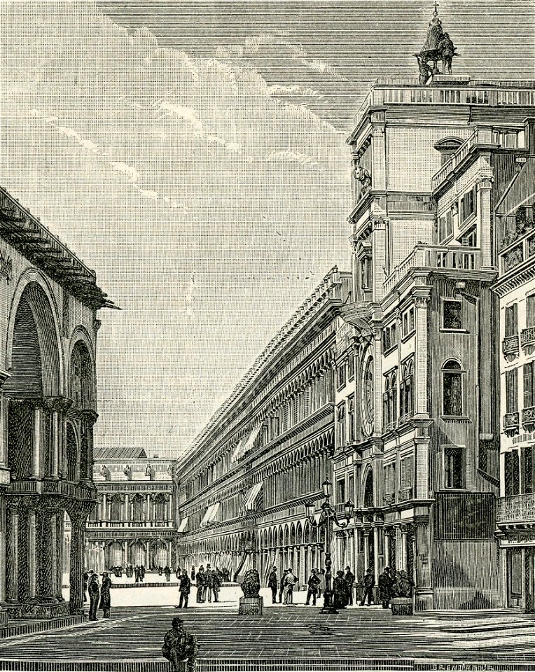 Venezia Piazza San Marco xilografia