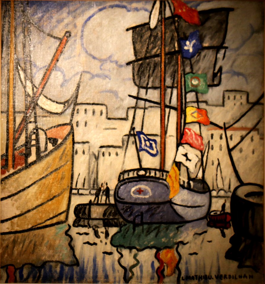 Verdilhan Louis-Mathieu - Le Grand Pavois dans le port de Marseille