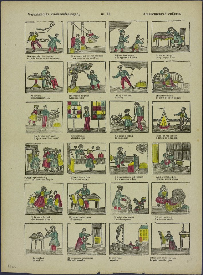 Vermakelijke kinderoefeningen-Catchpenny print-Borms 0032