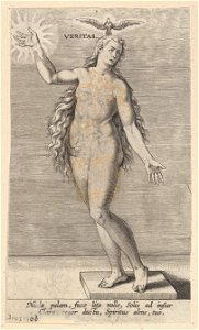 Veritas print by Philip Galle, S.I 1703, Prints Department, Royal Library of Belgium