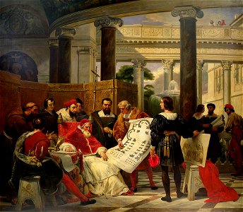 Vernet, Horace - The pope Iulius II orders the works of Vatican and Saint-Peter basilica - Louvre INV 8364