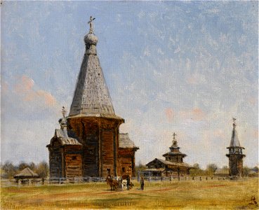 Provincial Russian Church by Vasily Vasilievich Vereshchagin