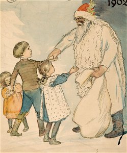 Venny Soldan-Brofeldt - Santa Claus Greeting the Children