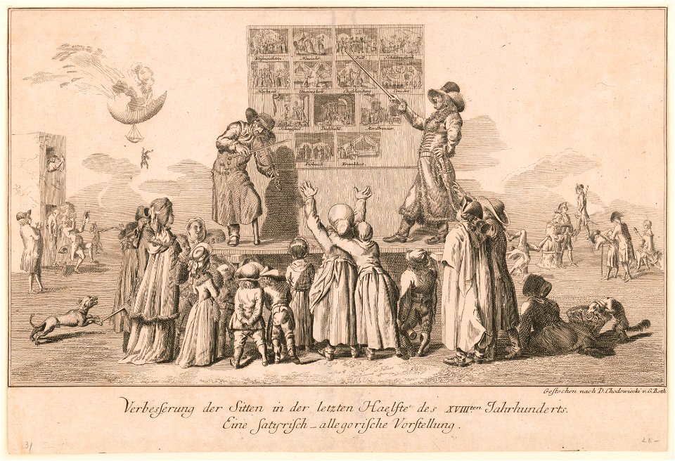 Verbesferung der Sitten in der letzten Haelfte des XVIII. Jahr hunderts. Eine Satyrisch-Allegorische Vorstellung LCCN2003680867