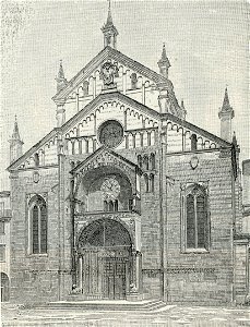 Verona facciata del Duomo