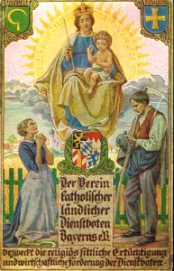 Verein katholischer ländlicher Dienstboten Bayerns. Free illustration for personal and commercial use.